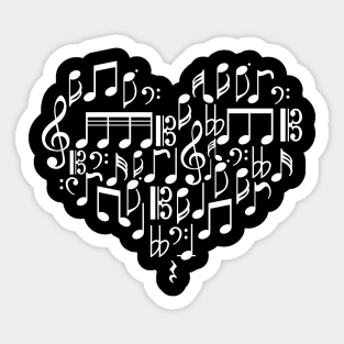 Music Heart - Art Of Music Sticker